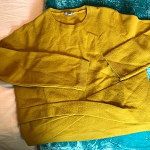 COS chartreuse sweater